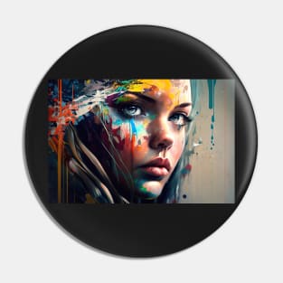 Graffiti Portrait Pin