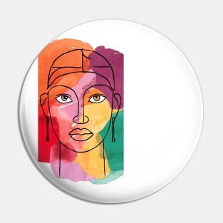 woman face Pin