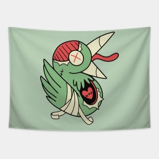 Cute Zombie Bird // Funny Halloween Animals Tapestry