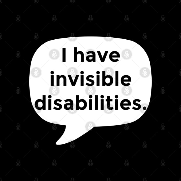 Invisible disabilities - self advocacy by Autistic Bird Baubles