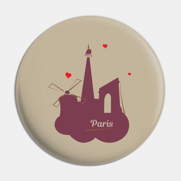 Paris Pin by dddesign