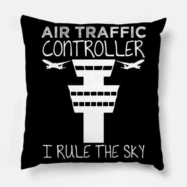 Air Traffic Controller Pun Joke Control Pillow by DesignatedDesigner