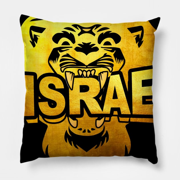 Royal Gold Yisrael Pillow by TrueIsraelUnited