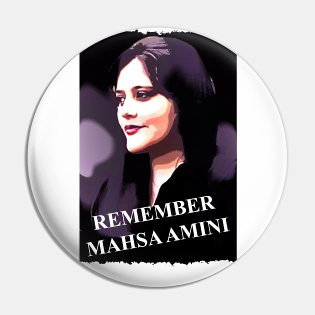 Never Forget Mahsa Amini Pin by DeVerviers