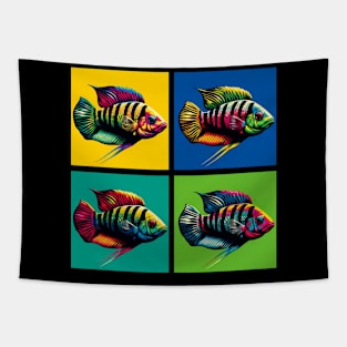 Rainbow Kribs - Cool Tropical Fish Tapestry