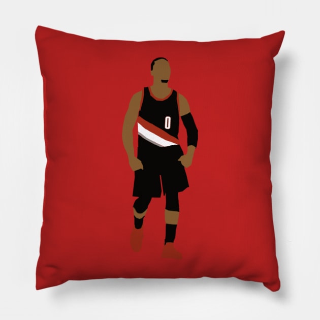 Damian Lillard Pillow by VectoredApparel