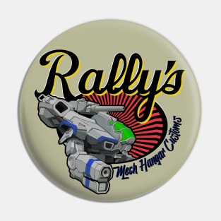 Rally's Mech Hangar Customs - Marauder Classic Logo Pin