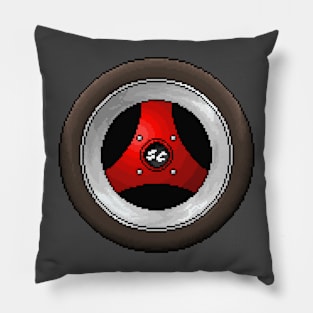 Pixelart 3 Spoke Wheel Pillow