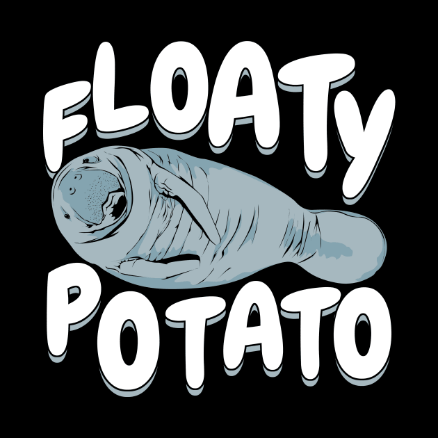 Floaty Potato Manatee Animal Lover Gift by Dolde08