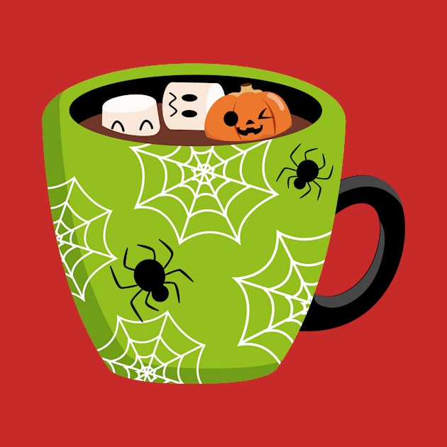 Haloloween Mug Scary T-shirt by AYOUCHKA