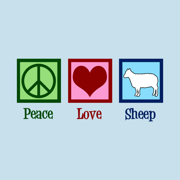 Peace Love Sheep by epiclovedesigns