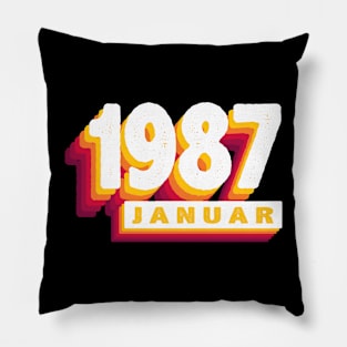 Januar 1987 0 37 Jahren Mann Frau Geburtstag Pillow