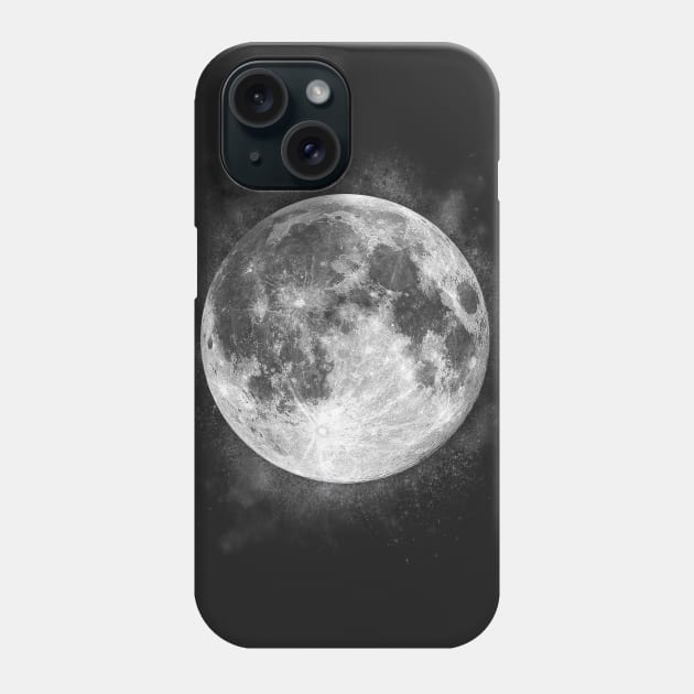 Full Moon and Stars Phone Case by VBleshka