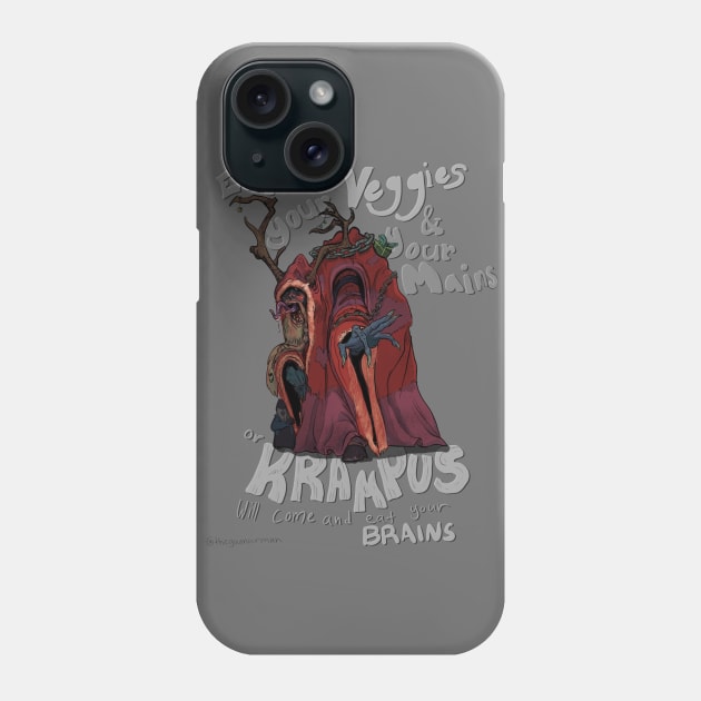 Krampus is coming to town Phone Case by thegunnarman