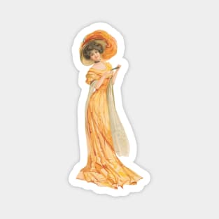 Edwardian society lady - Orange Magnet