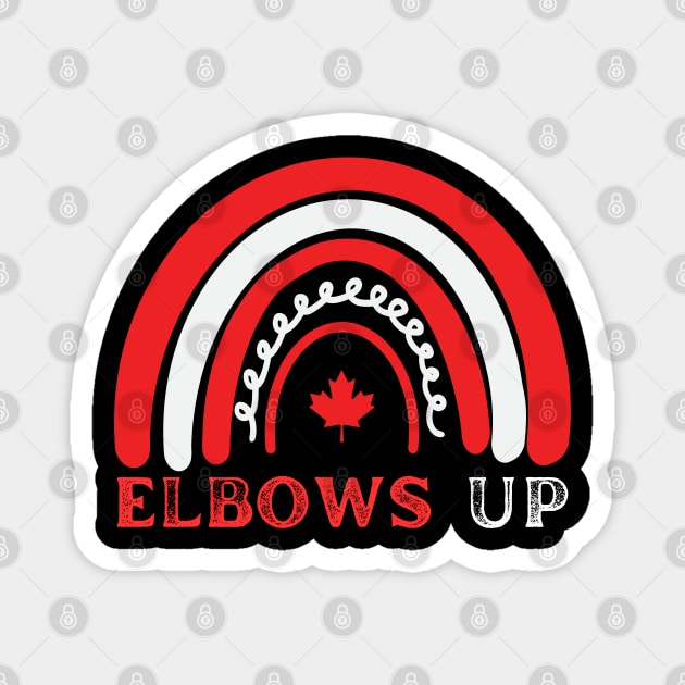 Elbows-Up Magnet by Creatifly Graphic Tees