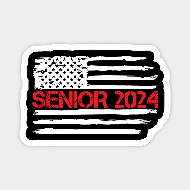 Senior 2024 Class of 2024 Back to School 2024 USA Flag Senior 2024