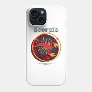 Scorpio Zodiac Astrology Symbol T-Shirt Phone Case