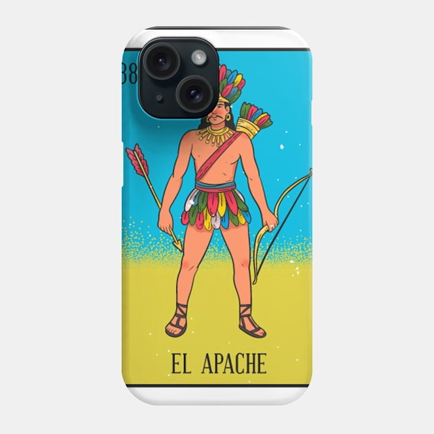 Mexican Loteria 38 El Apache The Apache Phone Case by Zone32