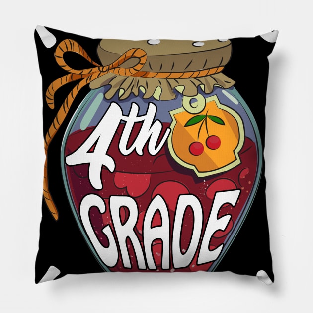Teaching 4th Grade is My Jam Fourth Grade Teacher Pillow by Elliottda