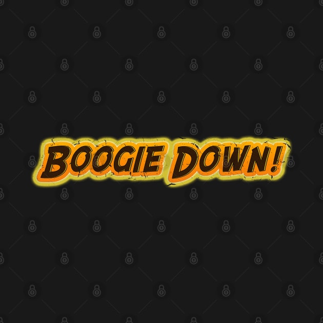 Boogie Down! 60s 70s Distressed Retro Style Funny by ExplOregon