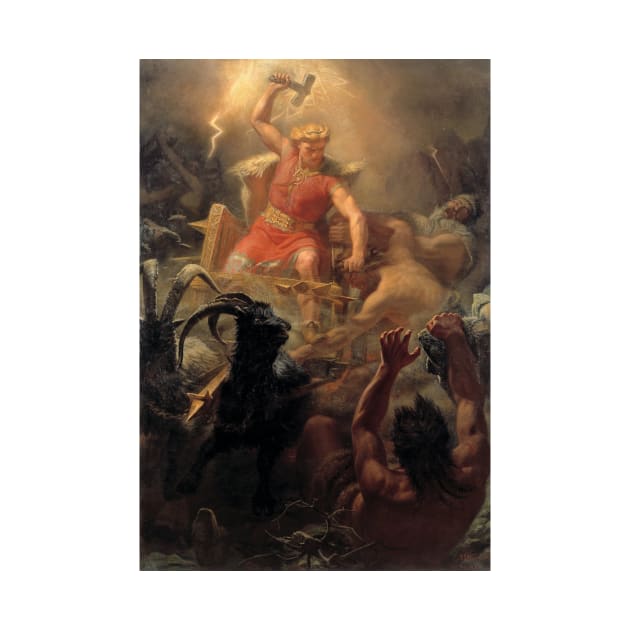 Tor's Fight with the Giants by Marten Eskil Winge by Classic Art Stall