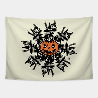 Vintage Season of the Witch Halloween Tapestry