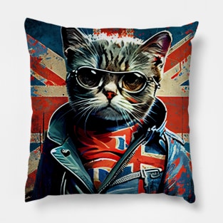 Britpop Cat Pillow