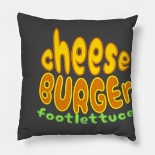 Cheeseburger Footlettuce Pillow