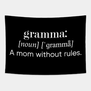 Gramma Definition Birthday Gift Mothers Day Present Tapestry