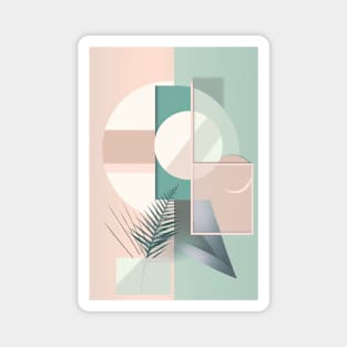 Abstract Tropical Garden Magnet