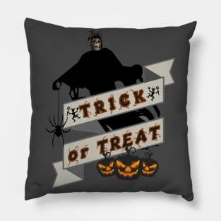 Trick or Treat Skeleton Pillow