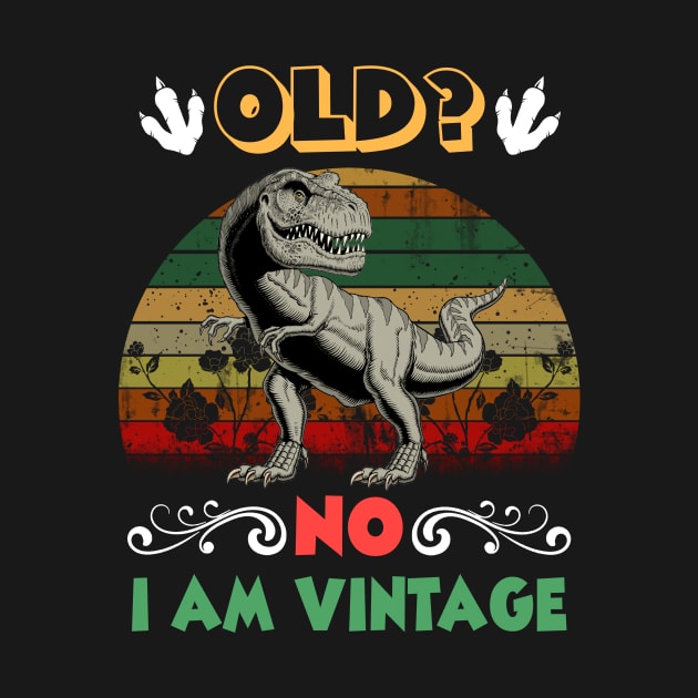 Old No I am Vintage Funny Saurus by suttonouz9