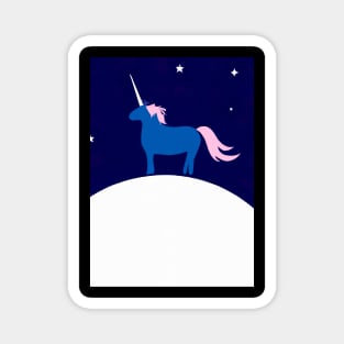 Moon Unicorn Minimal Magnet