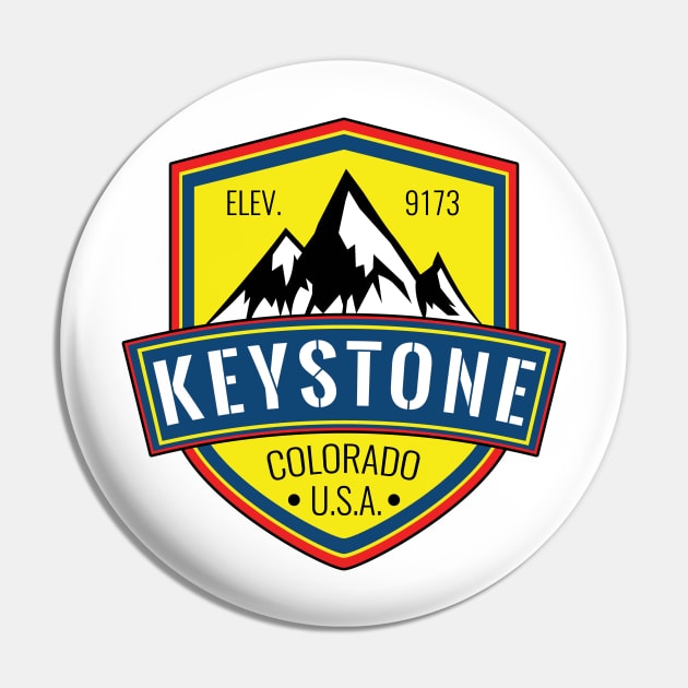 Skiing Keystone Colorado Ski Snowboarding Pin by heybert00