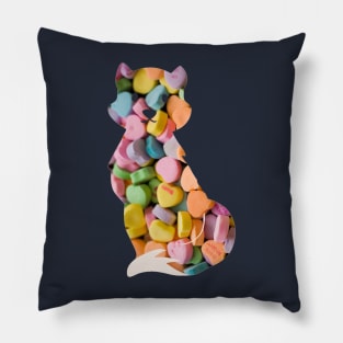 Love heart fox - Candy Pillow