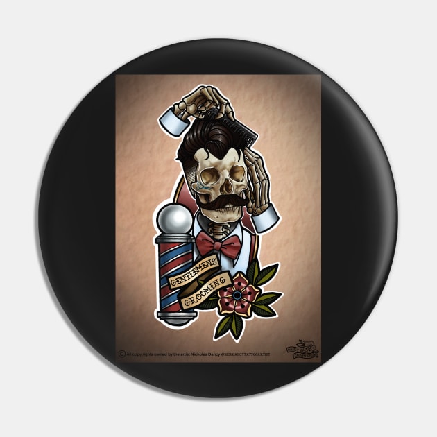 Gentleman’s grooming Pin by Nickdancytattoo