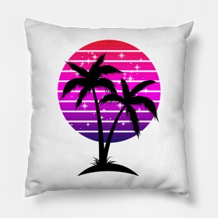 Palm night sky Pillow