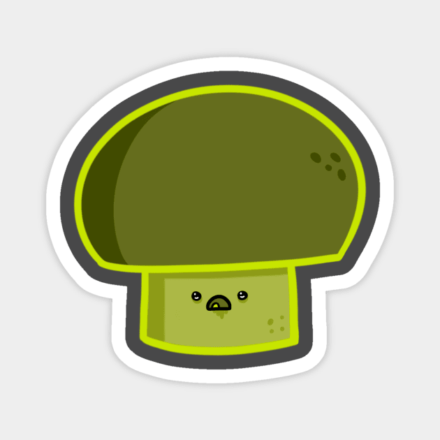 Zombie Mushroom Magnet by Chervyachok