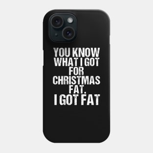 Funny Christmas Dinner Eating Eat Obese Fat Overweigt Gift Phone Case