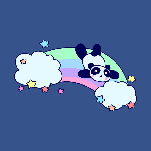 Rainbow Cloud Panda by saradaboru