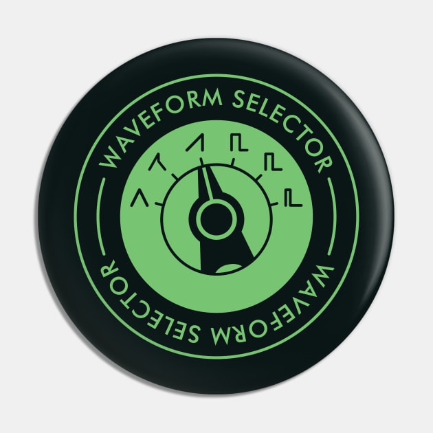 Analog Synth Waveform Selector - Synthesizer - Pin | TeePublic