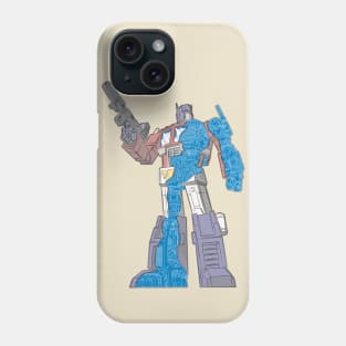 Optimus Prime - Écorché (blueprint v2) Phone Case