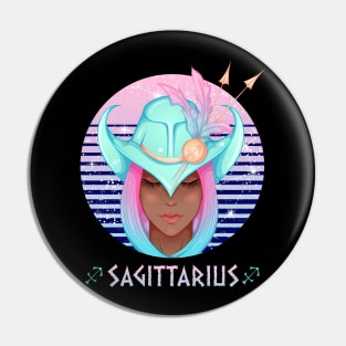 Retro Sagitterius Zodiac Pin