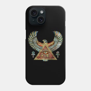 Eye of Horus - Wadjet  Gemstone and Gold Phone Case