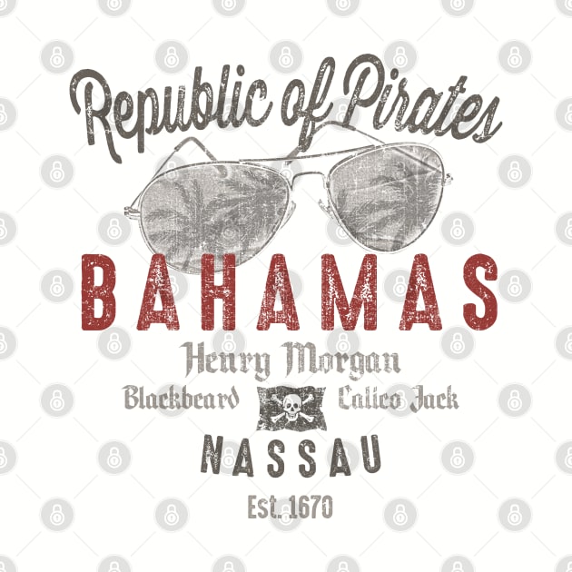 Nassau Bahamas Pirate Vintage by Designkix