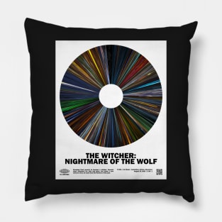 minimal_The_W.itcher: Nightmare of the Wolf  Warp Barcode Movie Pillow