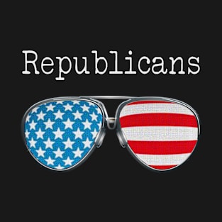 AMERICA PILOT GLASSES REPUBLICANS T-Shirt