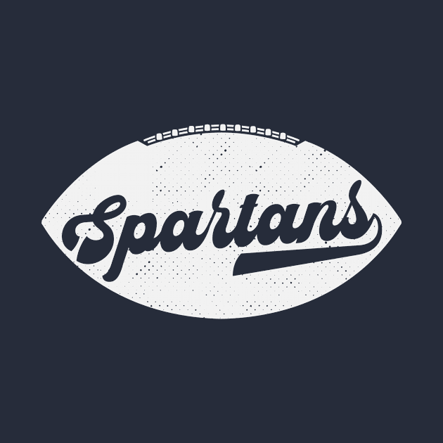 Retro Spartans Football by SLAG_Creative