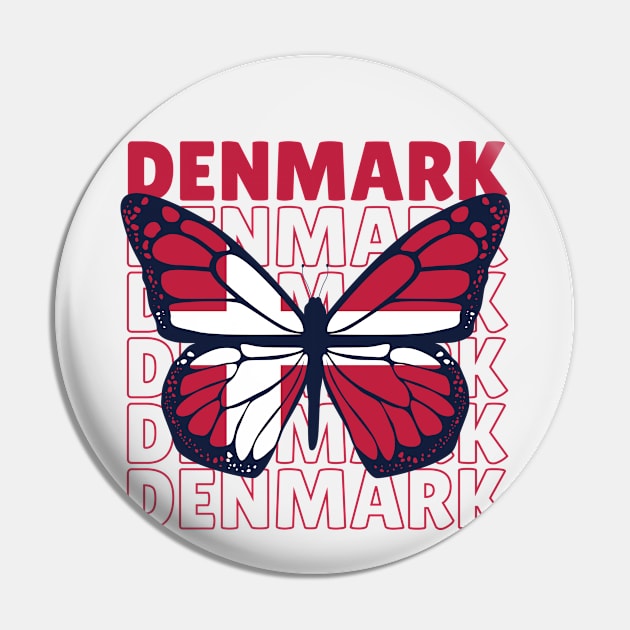 I Love Denmark // Danish Flag // Danish Pride Pin by SLAG_Creative